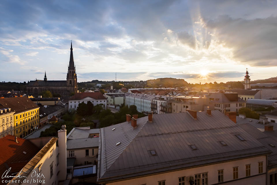 Ausblick auf die Linzer Altstadt vom Höhenrausch 2018