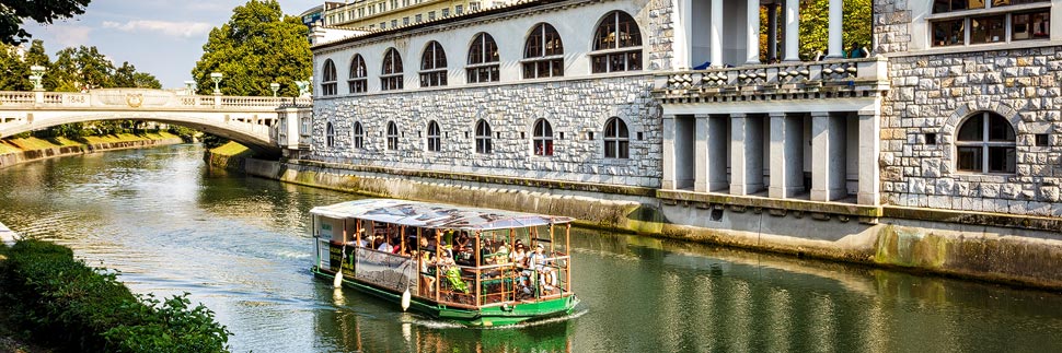 Bootsfahrt auf der Ljubljanica in Ljubljana