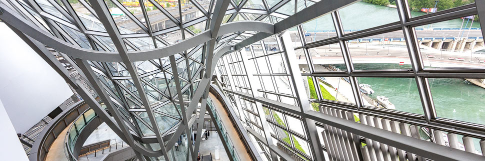 Moderne Architektur im Musée des Confluences in Lyon