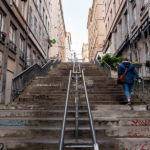 Im Lyoner Stadtteil Croix-Rousse gilt es, zahlreiche Stufen zu überwinden