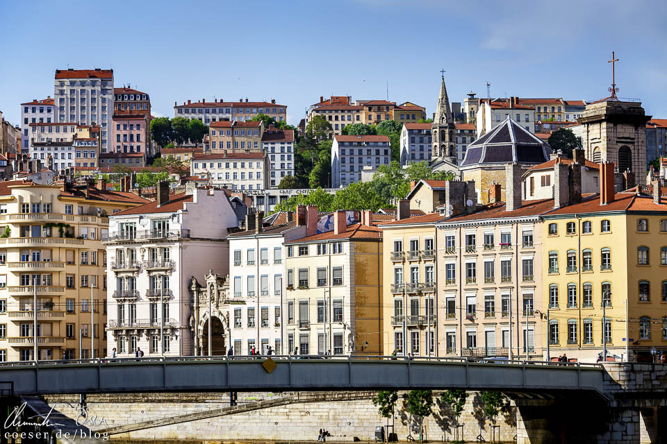 Blick auf das Stadtviertel Croix-Rousse in Lyon