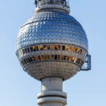 Ausblick auf den Fernsehturm von der Terrasse des Hotel Park Inn by Radisson