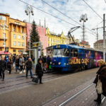 Straßenbahn auf dem Ban-Jelačić-Platz in Zagreb