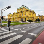 Außenansicht des kroatischen Nationaltheaters in Zagreb