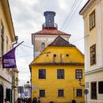 Außenansicht des Lotrščak-Turms in Zagreb