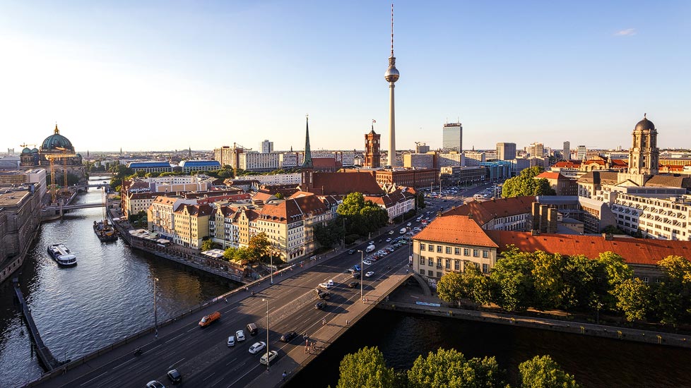 Die Skyline / Cityscape von Berlin