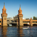 Detailansicht der Oberbaumbrücke in Berlin