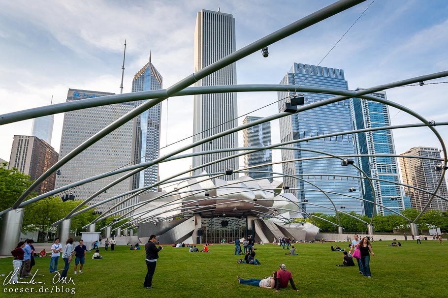 Jay Pritzker Pavillion von Stararchitekt Frank Gehry in Chicago