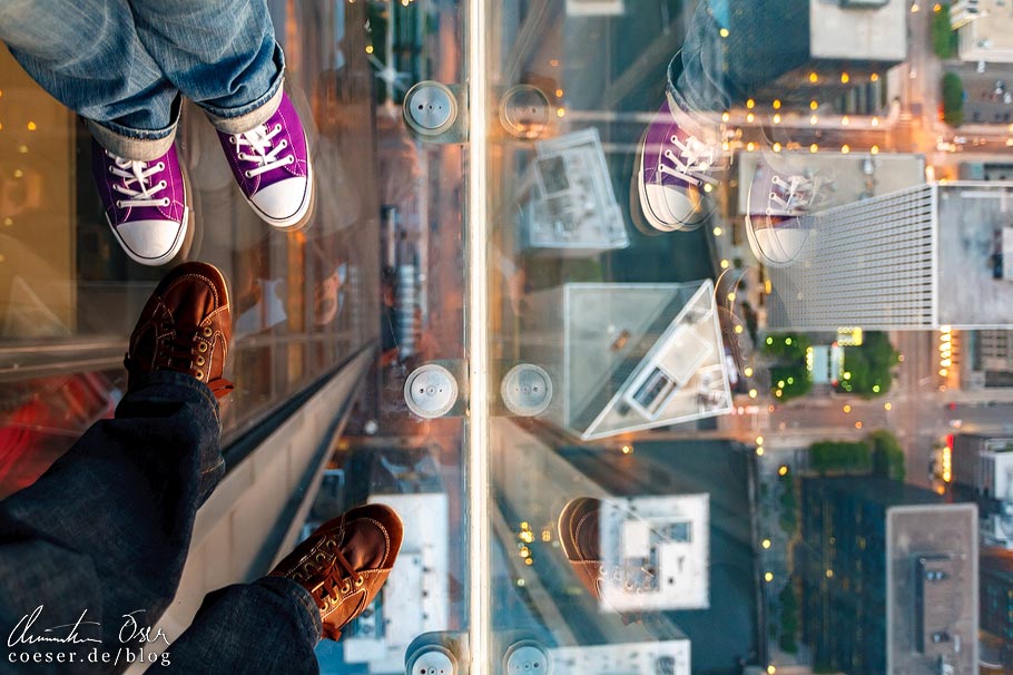 Glasboden im Skydeck Chicago (Willis Tower)