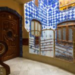 Blaues Treppenhaus der Casa Batlló von Antoni Gaudì