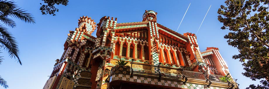 Außenansicht der Casa Vicens in Barcelona