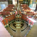 Modell des Hospital de Sant Pau von Lluís Domènech i Montaner in Barcelona