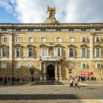 Präsidentschaftspalast auf dem Plaça de Sant Jaume im Barri Gòtic (Gotisches Viertel) in Barcelona