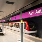 Metro L2 in der Station Sant Antoni in Barcelona