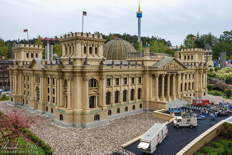 Der Berliner Reichstag im Legoland Deutschland Resort in Günzburg