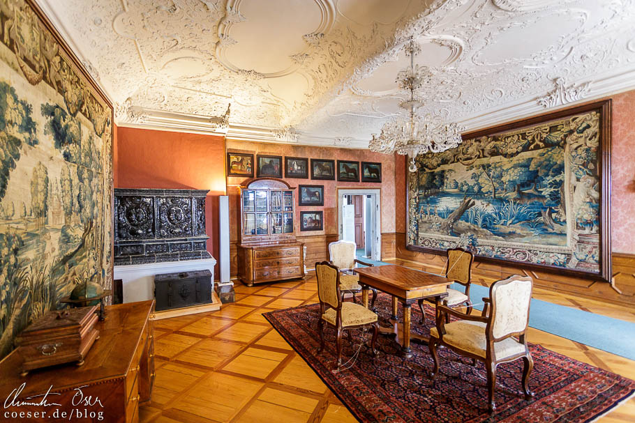 Historische Einrichtung im Schloss von Ptuj