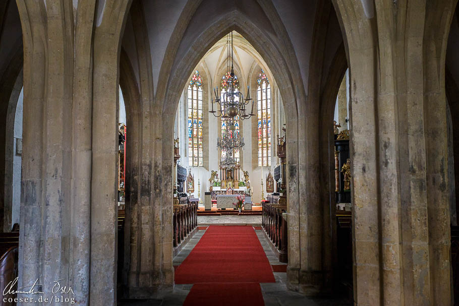 Die gotische Georgskirche (St. Jurij) in Ptuj