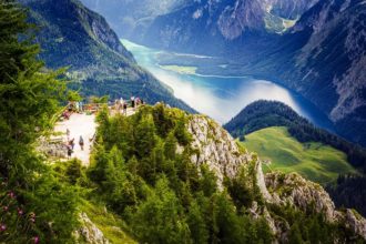 Aussicht vom Gipfel des Jenner auf den Königssee