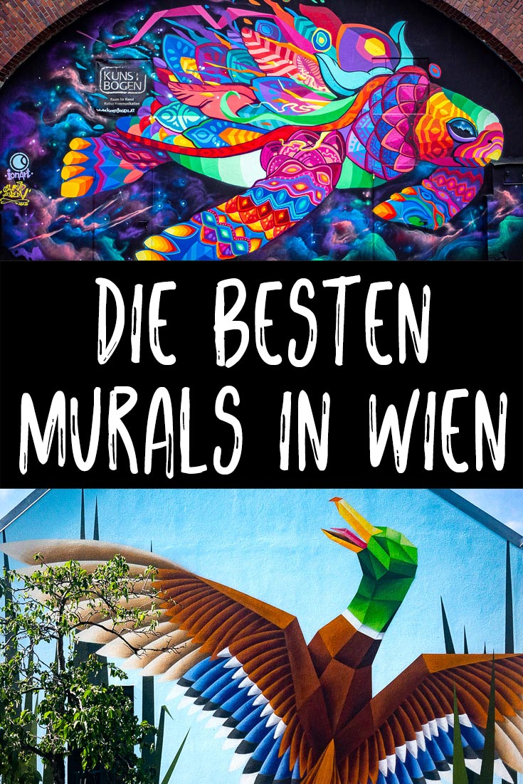 Blogartikel über die 28 schönsten Murals in Wien, Österreich mit allen Fotospots als GPS-Koordinaten und Information über weitere Kunstwerke.