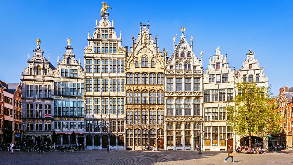Zunfthäuser auf dem Grote Markt in Antwerpen
