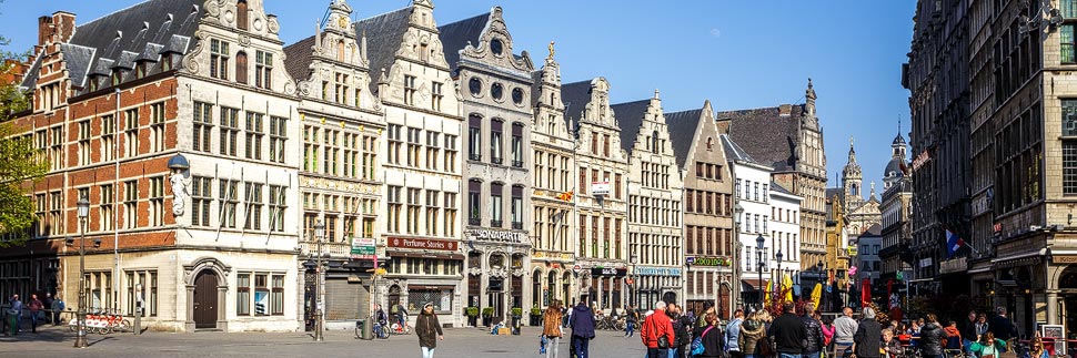 Zunfthäuser auf dem Grote Markt in Antwerpen