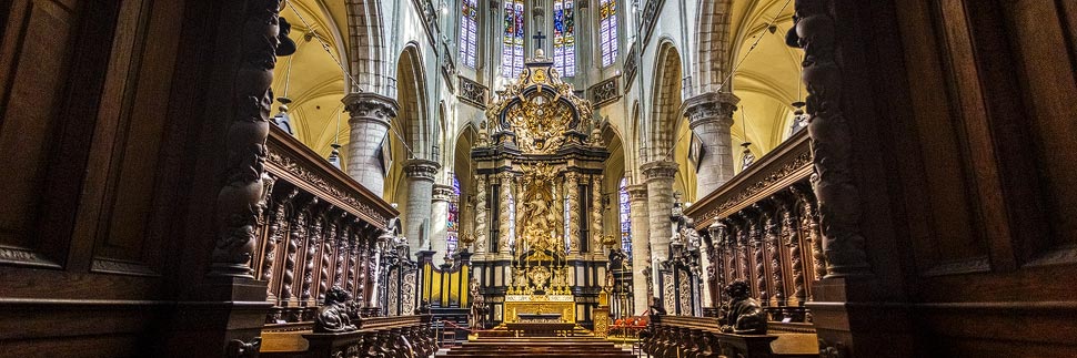 Innenansicht der Sint-Jacobskerk in Antwerpen