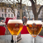 Bierpause mit Leffe im Cafe Kleine Tunnel in Antwerpen