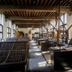 Die alte Buchdruckerei im Plantin-Moretus-Museum in Antwerpen