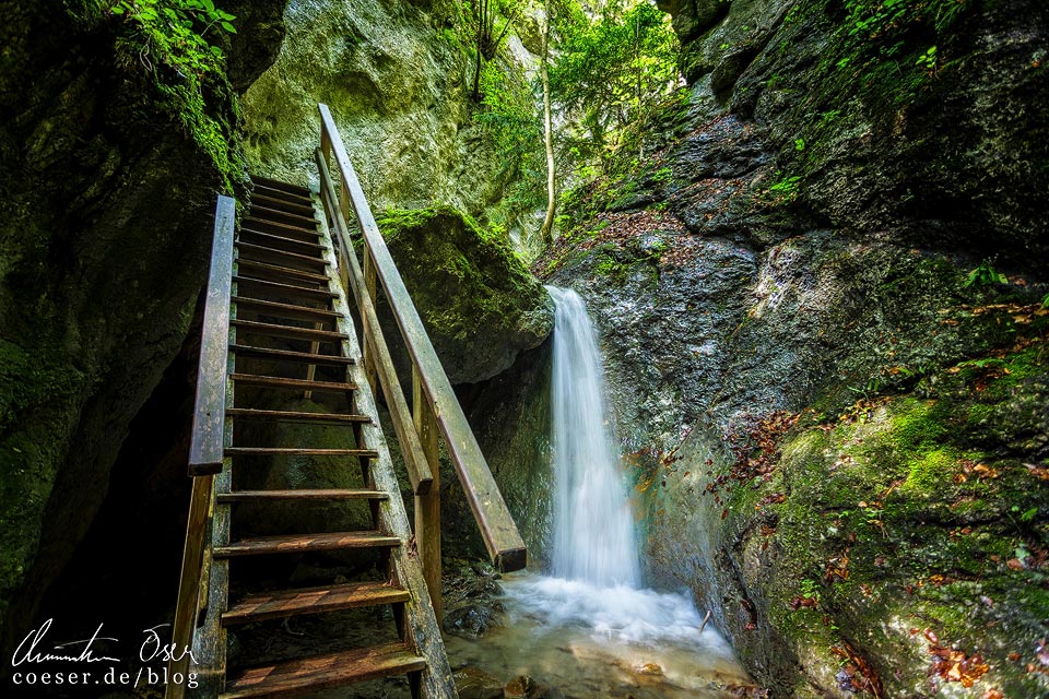 Wasserfall in der Steinwandklamm in Niederösterreich