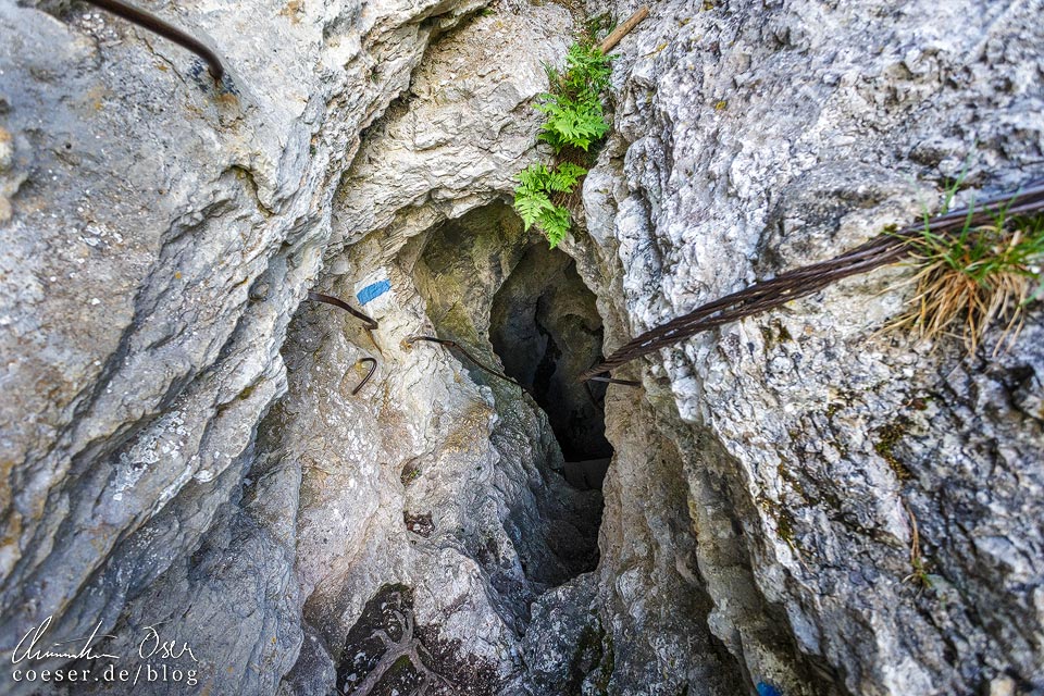 Ausgang des Türkenlochs in der Steinwandklamm in Niederösterreich