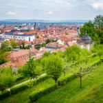 Blick auf Bamberg vom Kloster Michelsberg aus