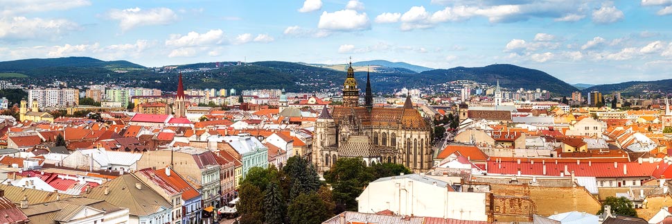 Panoramaaufnahme von Košice