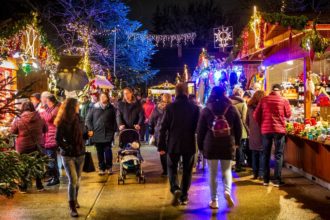 Weihnachtsmarkt in den Blumengärten Hirschstetten in Wien