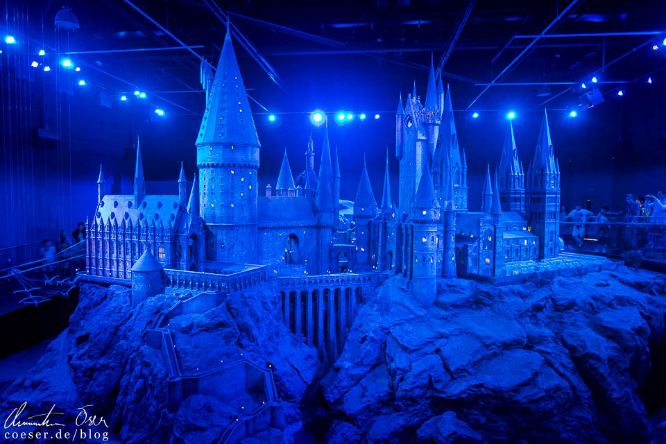 Modell von Schloss Hogwarts in der Harry Potter Studio Tour London