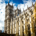 Außenansicht der Kirche Westminster Abbey in London