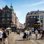 Die Einkaufsstraße Strøget in Kopenhagen