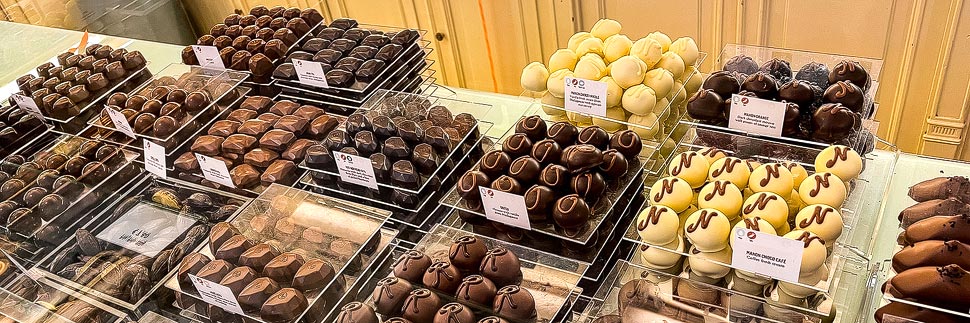 Belgische Pralinen und Schokolade