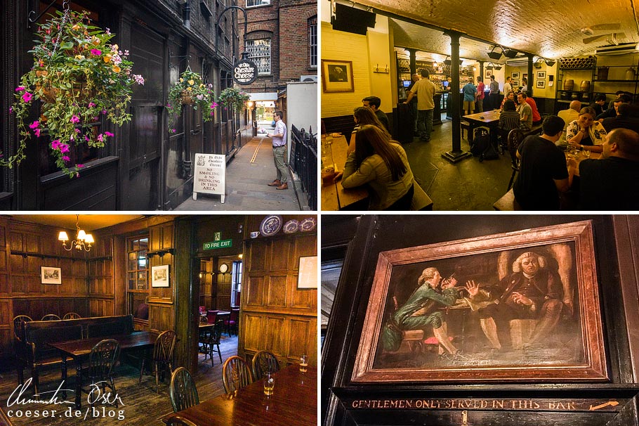 Das Pub Ye Olde Cheshire Cheese in London