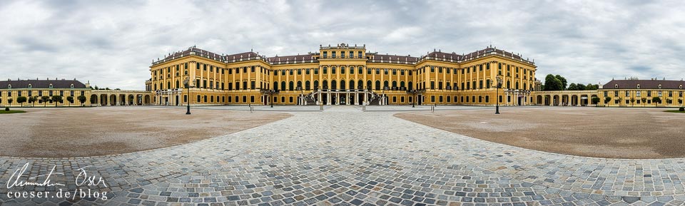 Das leere Wien in der Coronaviruskrise: Schloss Schönbrunn