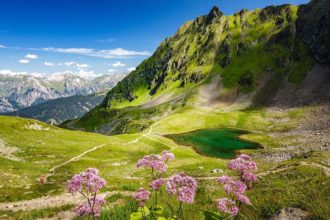 Herzsee auf dem 3-Seen-Wanderweg auf dem Hochjoch