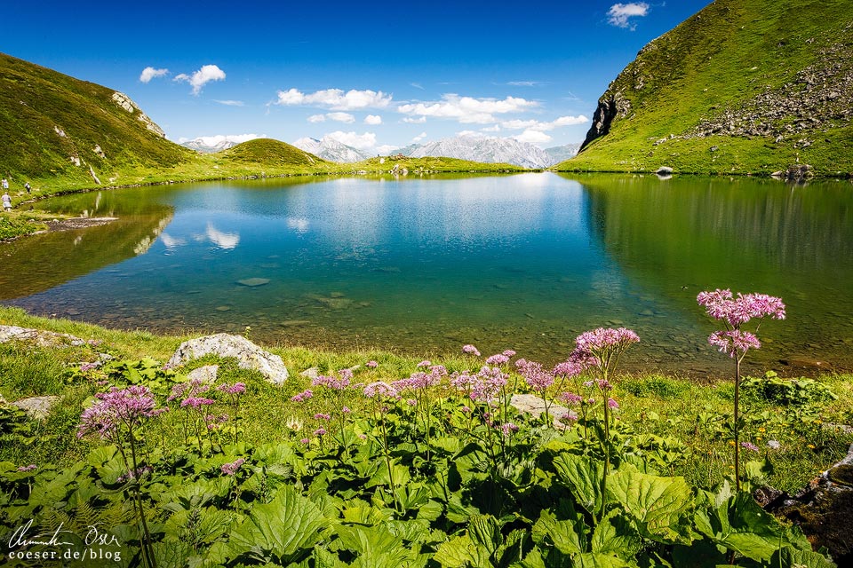 Schwarzsee auf der 3-Seen-Wanderung auf dem Hochjoch