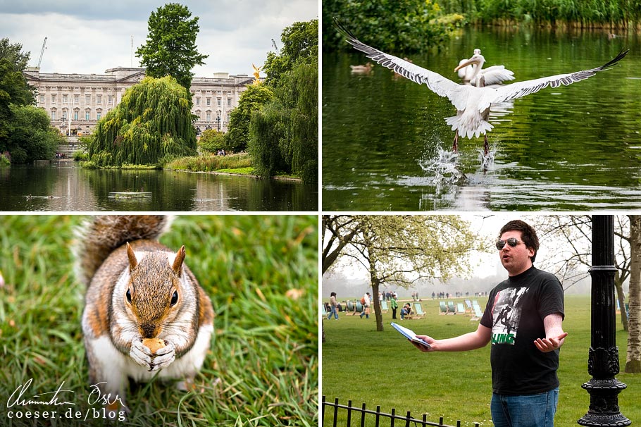 Citytrip nach London: St James's Park mit Buckingham Palace, Hyde Park mit Speaker's Corner