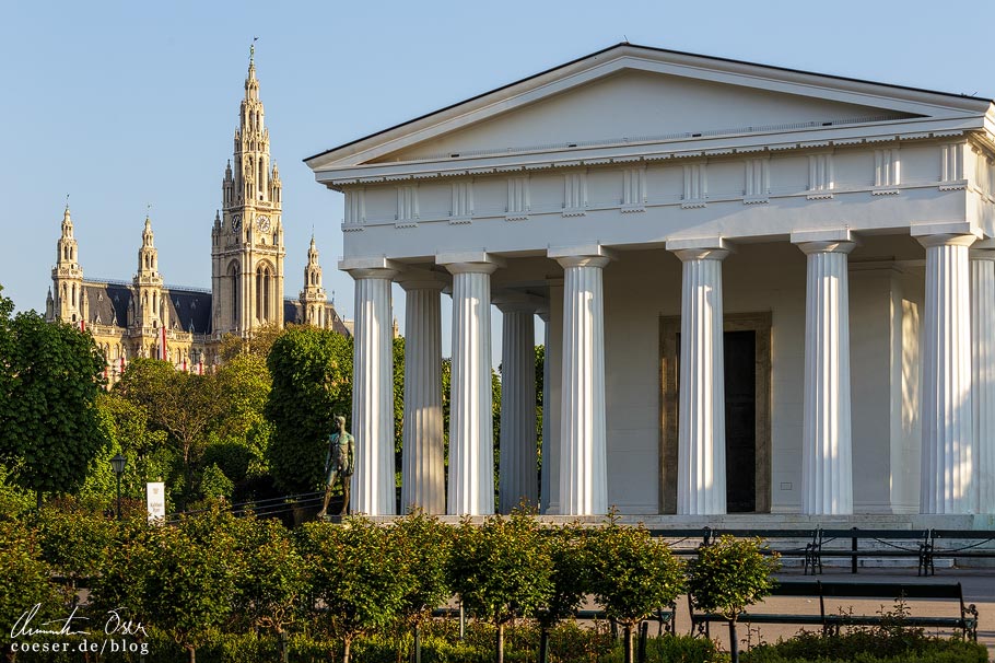 Fotospots Wien: Rathaus und Theseustempel