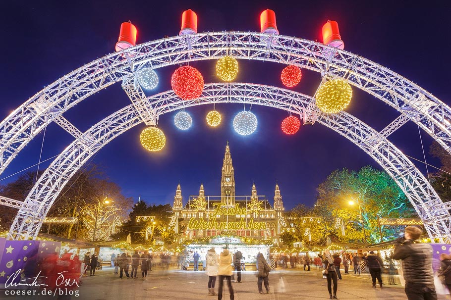 Fotospots Wien: Christkindlmarkt vor dem Rathaus