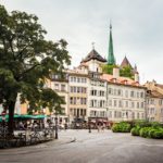 Der Place du Bourg-de-Four in Genf