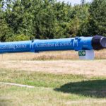 Ausgestelltes Forschungselement am Gelände des Kernforschungsinstituts CERN