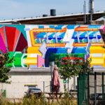 Mural vor dem Kernforschungsinstitut CERN