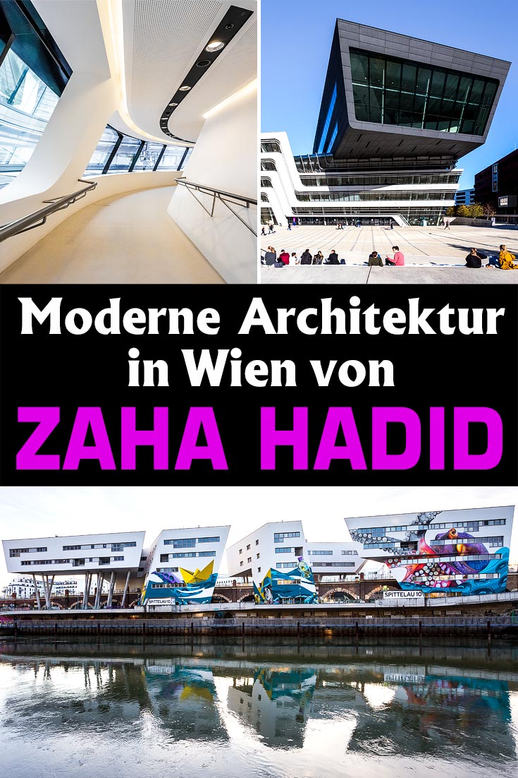 Zaha Hadid in Wien: Infos und Fotos zum Library and Learning Center am WU Campus und das Zaha-Hadid-Haus am Donaukanal.