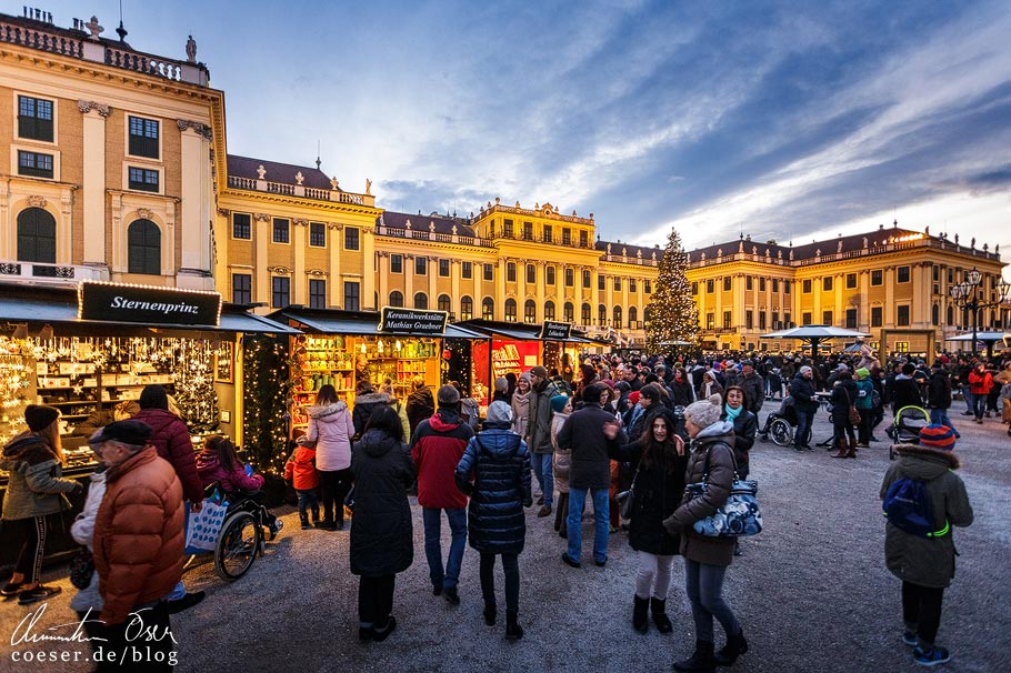 Weihnachtsmarkt Schloss Schönbrunn in Wien