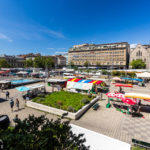 Marché du centre-ville auf der Place de la Riponne